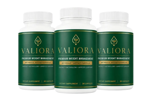 Valiora supplement bottle